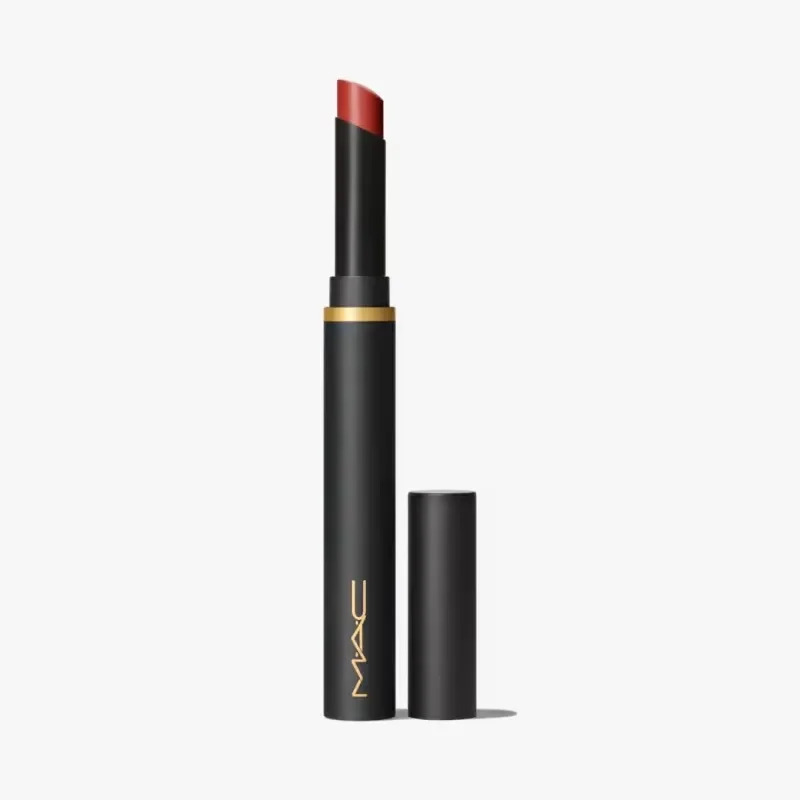 MAC Powder Kiss Velvet Blur Slim Lipstick – Devoted To Chili (2g)