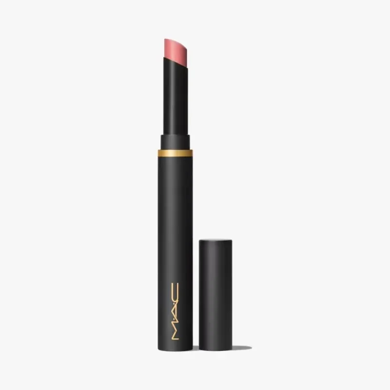 MAC Powder Kiss Velvet Blur Slim Lipstick – Peppery Pink (2g)
