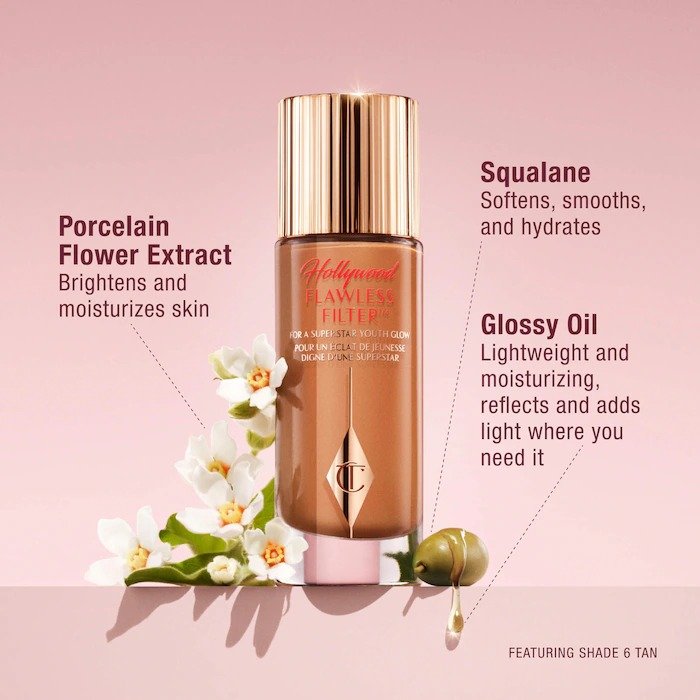 Charlotte Tilbury Hollywood Flawless Filter Foundation – 2 Fair (30ml) - Image 5