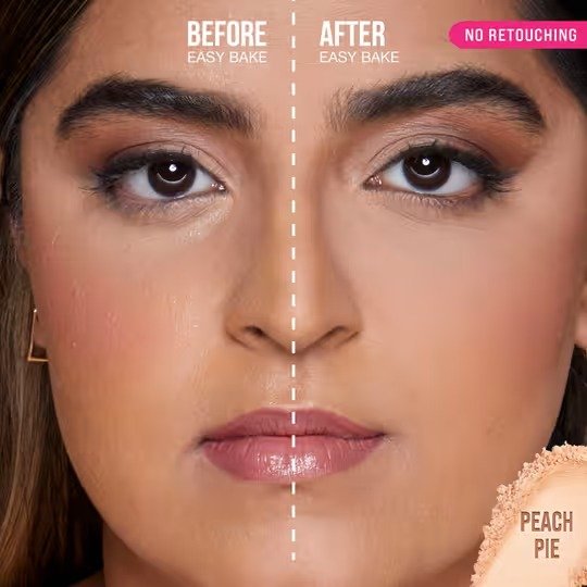 Huda Beauty Easy Bake Loose Baking & Setting Powder – Peach Pie (20g) - Image 3