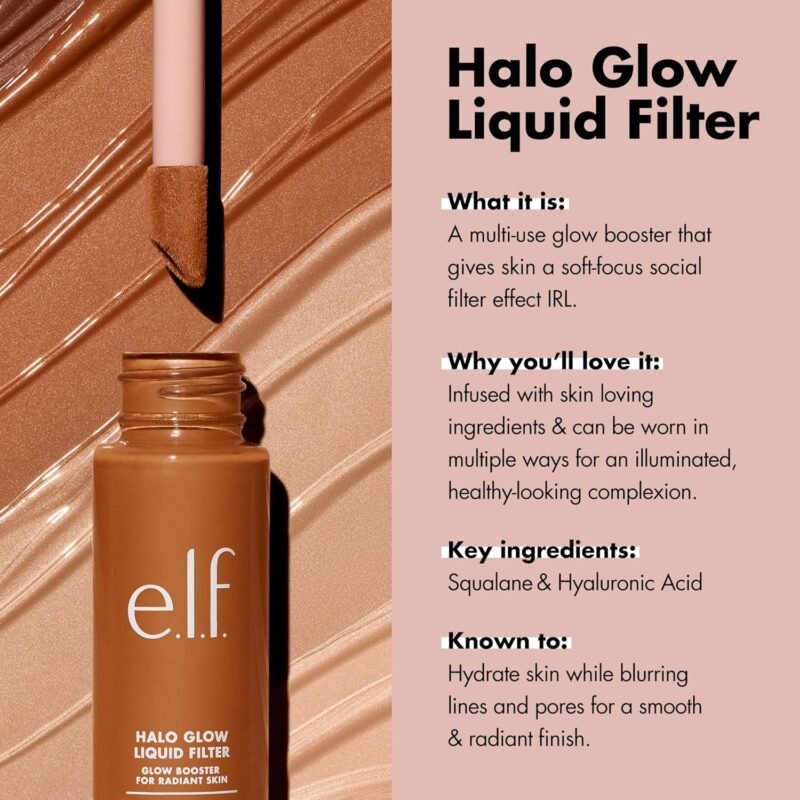 Elf Cosmetics Halo Glow Liquid Filter – 1 Fair (31.5ml) - Image 3