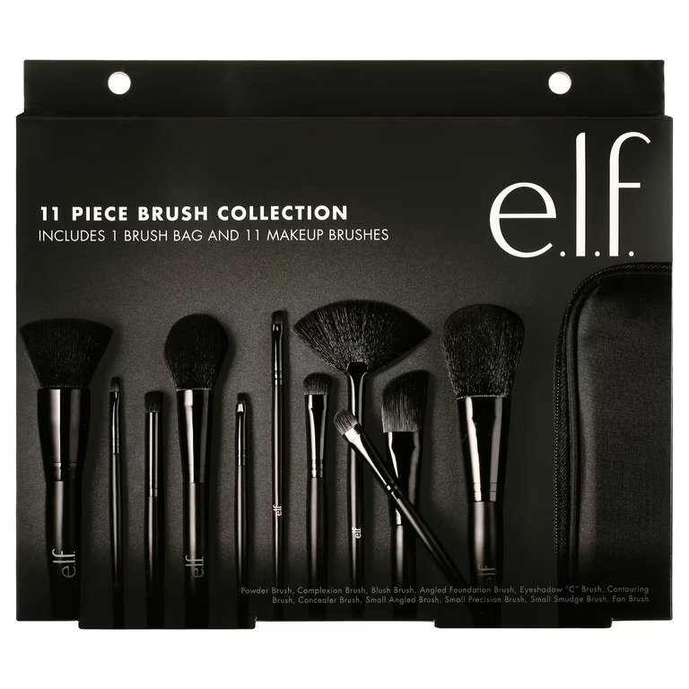 Elf 11 Piece Brush Collection includes 1 Brush Bag