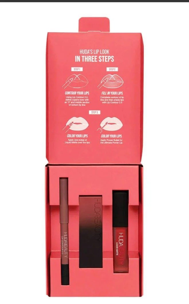 Huda Beauty The Ultimate Lip Trio Set - Image 3