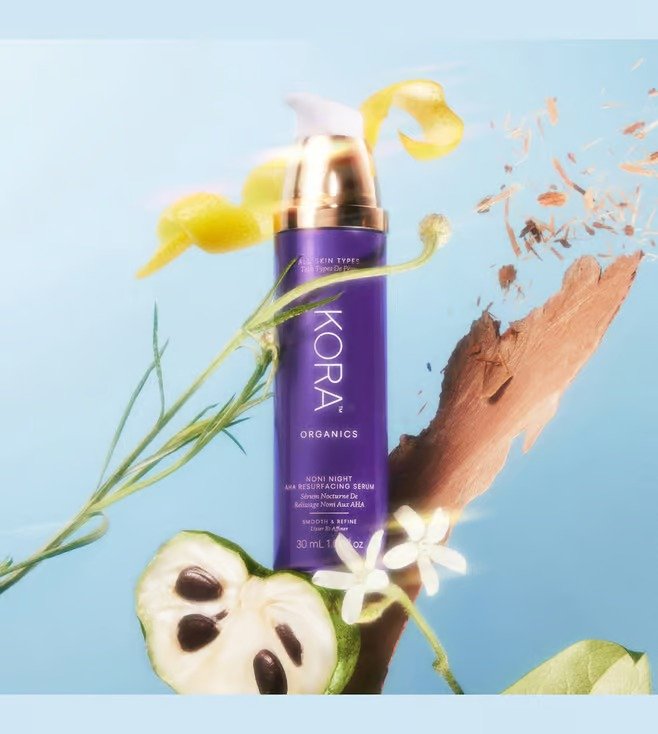 Kora Organics Noni Night AHA Resurfacing Serum - (30ml) - Image 2