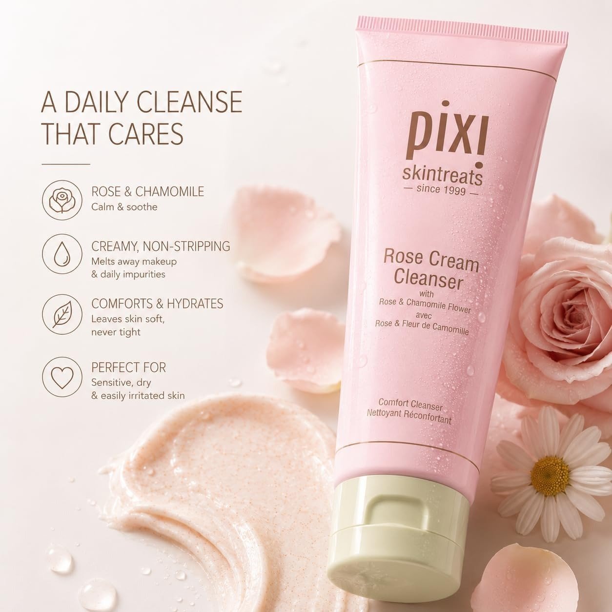 Pixi Rose Ceremide Cream Neutralizing Moisturizer (50ml) - Image 4