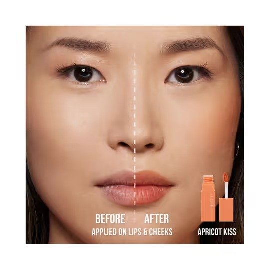 Huda Beauty Lip Blush Creamy Lip & Cheek Stain 6ml - Apricot Kiss - Image 3