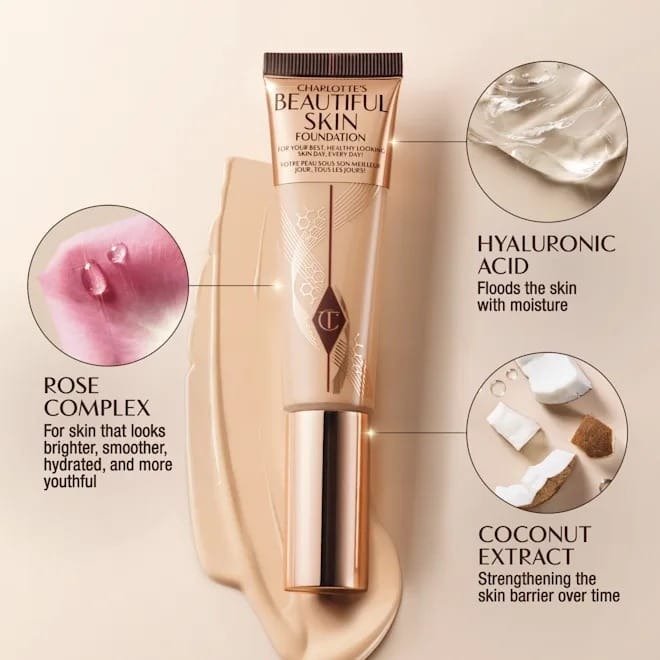Charlotte Tilbury Beautiful Skin Foundation – 7 Cool (30ml) - Image 2